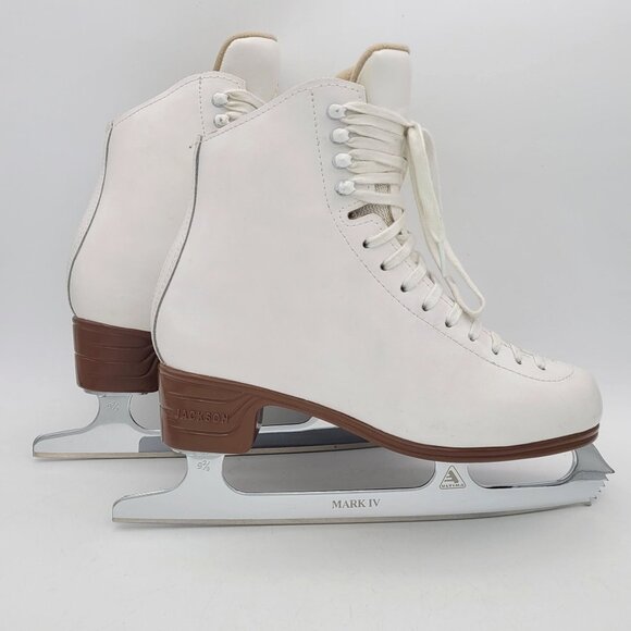 JACKSON Shoes - Jackson Artiste Womens Size 7 B Ice Skates Ultima Mark IV Blades White 1790